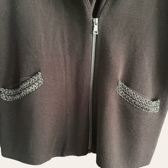 Chico’s black sweater size 2 ( check Chico’s sizing) - Picture 3 of 4